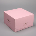 Pink Cake box Handle Food Packaging Box Bakery