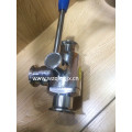 304/316L Sanitary Stainless Steel Three Way Clamped Ball Valve