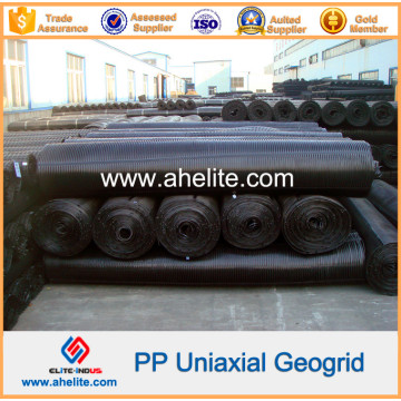 Geogrelha Uniaxial PP para Estabilização de Taludes