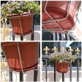 Cheap Over Deck Rail Planter Hanging Flower Pot Holder Balcony Plant Baskets