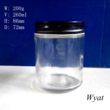 Wholesale 9oz Glass Food Storage Jars Round Glass Jam Jars