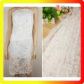 Embroidered and lace fabric for lady dress