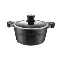 Black Die-Cast Aluminum Kitchen Cookware Pots