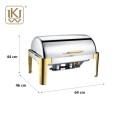 Bain Marie Kochausrüstung/Bain Marie Goldenes Essenwärmer