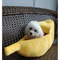 Creative dog cat litter banana shape winter warm