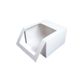 Custom Multicolor Paper Hat Box with Transparent Window