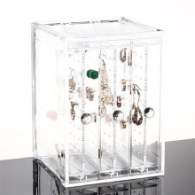 Caixa de exibição de jóias de acrílico para brinco