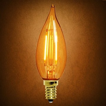 Tc32 3.5W Amber Candle Bulb Dimming LED Filament Bulb