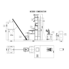 Plastic Material Mixer Combination 200/500