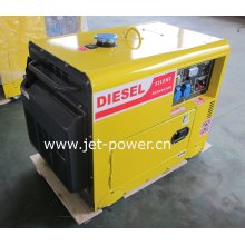 Inicio de uso monofásico refrigerado por aire Silencioso diesel 7kVA Generador