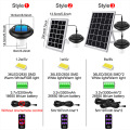 Lámpara colgante al aire libre con energía solar