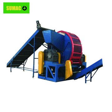 Double Shaft Used Tire Shredder Tire Recycling