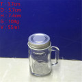 2oz Empty Mini Glass Mason Honey Jar with Handle