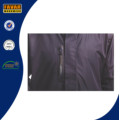 Preto poliéster impermeável PU Taslon Revestimento Rain Jacket