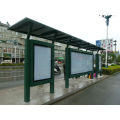 Modern Metal Painted Bus Stop Shelter Canopy Booth Kiosk