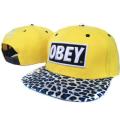 2013 Großhandel Leopard print gehorchen Snapback Cap Männer Hip-Pop-Baseball-Cap Unisex Snapback Hut Obey Hut