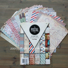 DIY Scrapbook Postal Patterned Papier Handwerk Scrapbooking Handgefertigte Scrapbook Papier Pack A5