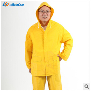 Haute qualité ferme polyester pvc imperméable pour hommes européenne chaud