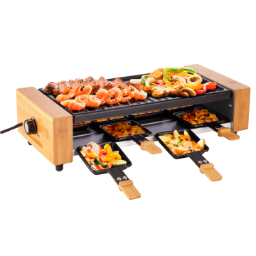 Korean Mini Indoor bamboo Barbecue Bbq Electric Grills