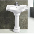 Caliente venta moderno cuarto de baño cerámica lavabo de Pedestal