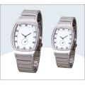 Stainless Steel Couple Watch, Quartz Watch (15180)