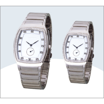 Stainless Steel Couple Watch, Quartz Watch (15180)