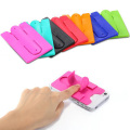 Touch U Shape Silicone Phone Stand Holder with Card Slot