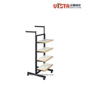 Garment Metal Frame Wooden Clothing Display Racks