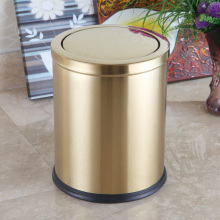 Golden Round Inox 12L Swing Waste Bin (F-12LJ)