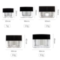 Conteneurs de crème pour visage blanc de luxe Jar en acrylique cosmétique