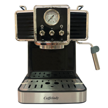 19 bar pump coffee maker with Pressure gauge