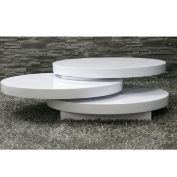 Round Coffee Table Rotating living room table