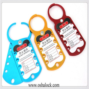 Eight-Hole Aluminum Lockout Hasp