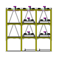 Système de stationnement de voiture de puzzle d&#39;ascenseur de voiture