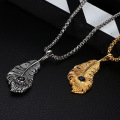 Hot Fashion Original Stainless Steel Casting Feather Pendant