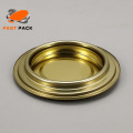 Lid/ring/bottom components for round tin can