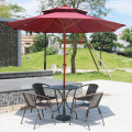 Outdoor Patio Umbrella Sunshade Combination