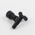 Small black pp plastic rotary faucet switch