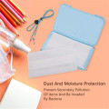 Portable Face Mask Storage Case Plastic Purse Box