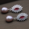 Fashion Design Freshwater Real Pearl Earring