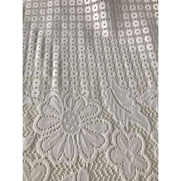 Polyester Lace Fabric Scallopped Edge