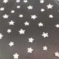 Polyester printed tulle with star for dress