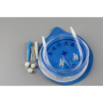 Emergency medical closed wound drainage reservoir system