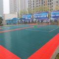 Outdoor movable tennis court tile