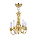 Led mini chandelier battery powered light for dollhouse