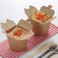 Custom Printed Noodle Disposable Food Kraft Paper Box