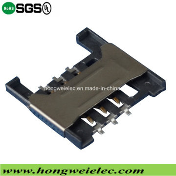 H = 1.80mm 6p Push Push Socket Connecteur de carte SIM