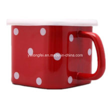 Personalizado Making Square DOT Decora esmalte caneca Cup