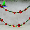 Colorful Glass Garland for Christmas Ornament Decoration