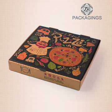 Corrugated Pizza Box Kraft Takeout Containers